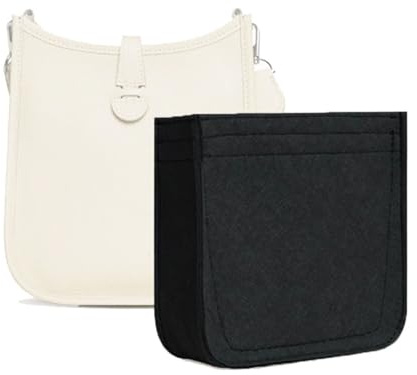 Lckaey Geldbörseneinsatz Organizer - für Evelyne 29 Taschen PM Insert - Premium-Filzeinsatz - 1003black-M