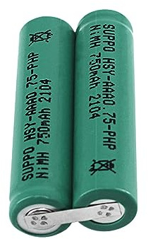 Batterie Originale HSY-AAA0.75-PHP pour Rasoir électrique SUPPO 2,4 V 750 mAh Ni-MH