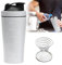 Shaker à protéines en acier inoxydable 750 ml : shaker à protéines, shaker en acier inoxydable, shaker pour le fitness, shaker à protéines, shaker en acier inoxydable pour protéines, régime et fitness