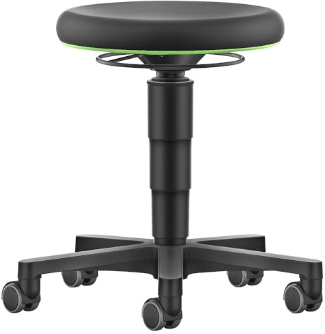 bimos Drehhocker Integralschaum Sitzhöhe 450-650 mm mit Rollen
