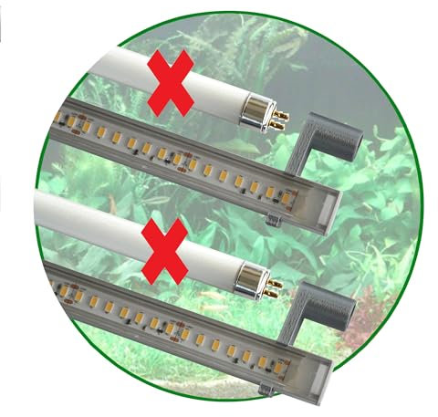 T5 LED Set 2: 438mm Pflanzen Aquarium Beleuchtung (43,8cm) 16,5 W, 2640 Lumen