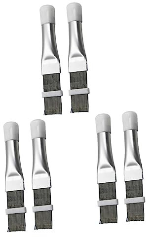 Ciieeo 3sets Condenser Fin Comb Stainless Steel Cleaning Tool Air Conditioning Fin Brush Compact for Quick Use 2pcs*3