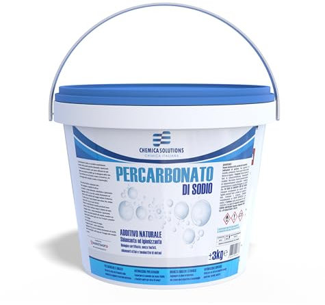 Percarbonate de sodium pur 3 kg détachant, blanchissant, désinfectant écologique, 600 lavages chimiques Solutions