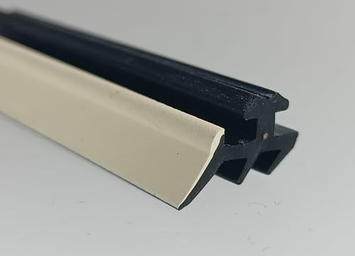 Lippendichtung L-2 weichmacherfreie Ersatzdichtung für Stegplatten-Profile Wintergarten Terrasse Vordach Carport Sprossendichtung (60 m Rolle)