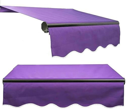 Tenda da sole estensibile in poliestere resistente, 280 g, ricambio per giardino, terrazza, balcone, senza braccio telescopico incluso