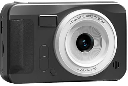 Sefdrert Fotocamera digitale 4K 44 Megapixel Fotografia HD CCD Viaggio Selfie Pocket Studenti Campus Selfie Camera Nero