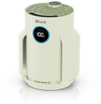 Shark NeverChange5 Air Purifier for Home, Bedroom, Office, Room Coverage 23sqm, 5-Year HEPA Filter Traps 99.97% of Allergens including Dust, Pollen, Pet Dander, Quiet, LED Display, Mint HP072UKGN