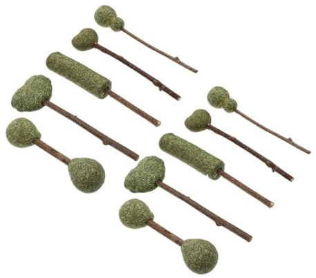 NUOBESTY Piruletas de Hierba Gatera Snack Natural 10 Piezas para Gatos Varios Estilos Material Sintético, Alivia la Soledad y Atrae Gatitos Varios Estilos para Gatos de Interior