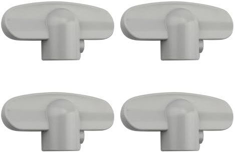 OGGOGOE 4 Pack H 3885 Operator Tee Handle, 1-1/8 in. x 2-3/8 in.,Window Crank Handle Replacement Fit These Spline Sizes Spindles: 9/32 Inch, 5/16 Inch, 3/8 Inch and 11/32 Inch adaptors (Garry)