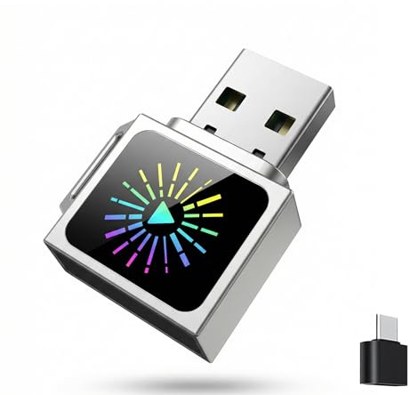 Adattatore wireless per Apple CarPlay e Android Auto, mini dongle con WiFi 6 e Bluetooth, riconnessione automatica, design compatto in metallo USB-C Incluso