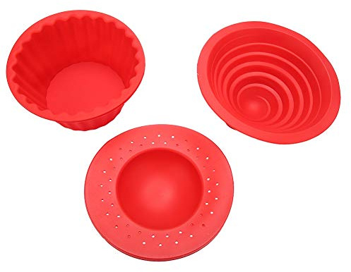 Stampi per torte in silicone Gelato Pane Mousse Strumento da forno Rosso per domestica