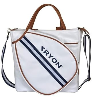 RYON Borsa Padel Donna LOBA con Tracolla e Tasche Interne, Stile Retrò Tennis Club, Design Elegante Ispirato Anni 60-70 Tennis Fashion Moda