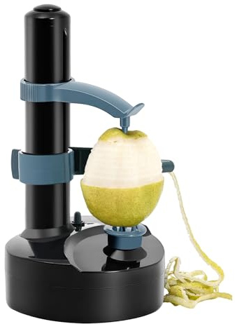 Elektrisk potatisskalare, äppelskalare, automatisk grönsaksskalare, fruktskalare, handsfree skalare, justerbar höjd, elektrisk skalare för 5–10 cm diameter