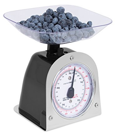 Mechanical Kitchen Food Weight Scale with Removable Bowl – Accurate Measurements up to 11 lbs (5 kg) – Ideal for Cooking, Baking, and Portion Control​