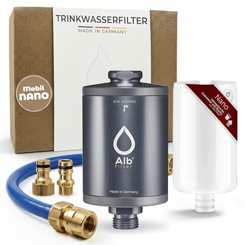 Alb Filter MOBIL NANO Befüllfilter Camping Alu Titan