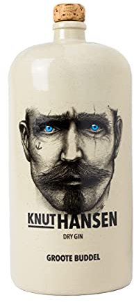 KNUT HANSEN DRY GIN | Weltweit ausgezeichnet | 14 regionale Zutaten wie Wachholder, Gurke, Basilikum | Abgefüllt in nachhaltiger Keramikflasche | 1,5L