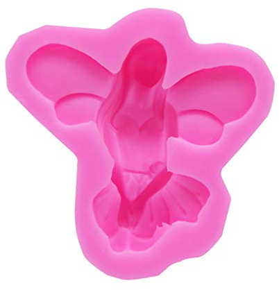 GUMEI 3D Fairy Shape Silicone Mold for Chocolate Fondant Cupcake Mould Craft Baking Tool