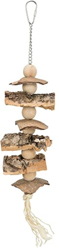 TRIXIE Vogel Käfigzubehör NATURSPIELZEUG, Kork/Holz, 37 cm - 51691