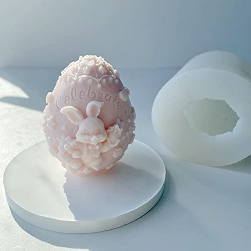 Silikonform für Ostereier, 3D-Ostereier, Silikonform, geprägtes Muster, Osterei, Silikonform (A)