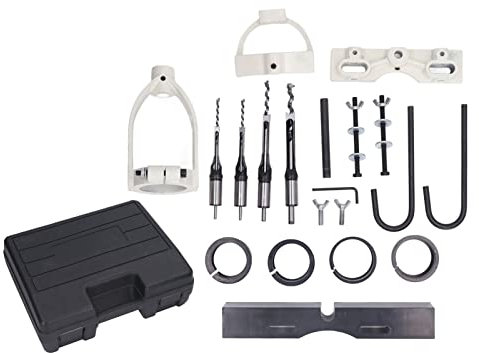 Woodworking Square Hole Machine Positioner Kit, Table Drill Locator Set Square Hole Gouge Woodworking Mortise Positioner Positioning Tool for Mortise Machine