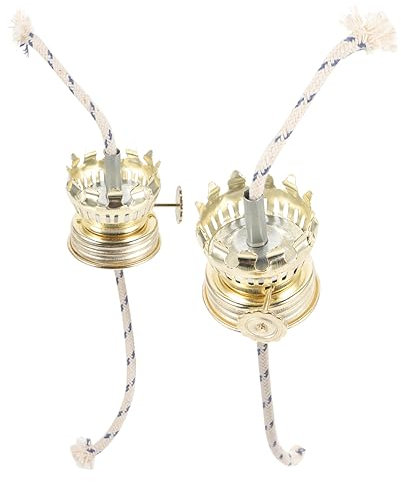 IMIKEYA 4stücke Vintage Öl Lampenbrenner Für Kerosinlampen Docht Metallkonstruktion Installieren Für Retro-projekte Ersatzteil