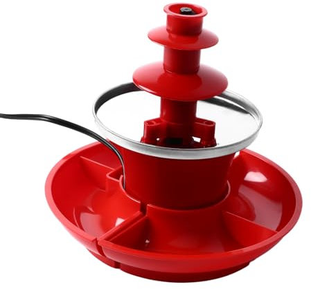 Leapiture Fontana di Cioccolato a 3 Livelli Fontana di Cioccolato Elettrica Macchina per Fonduta di Cioccolato Fontana per Fondere il Cioccolato Macchina per Fontana per Fonduta