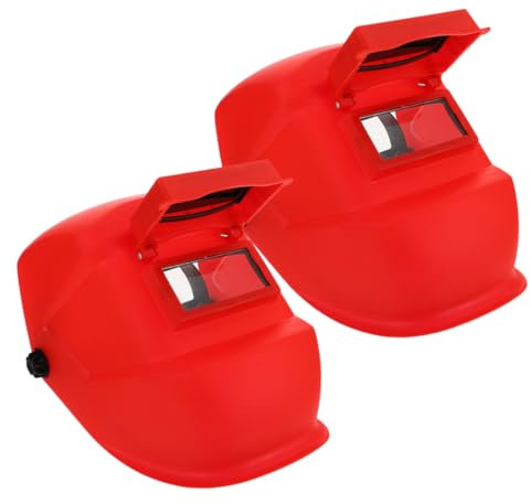 IWOWHERO 2stücke Schweißschutzmaske Schweißhaube Schweißhelm Kunststoff Schweißschutz Schweißschild Schweißmaske Schutzmaske Schweißermaskenabdeckung Schweißschutzmaske