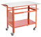 VEVOR Mesa de Soldadura con Capacidad Peso Estático de 362,8 kg, Banco de Trabajo de Acero Móvil con 4 Ruedas(2 con Freno), Tablero de Almacenamiento de Doble Capa y Orificios, 1016 x 609,6 x 914,4 mm
