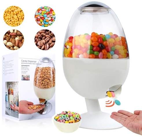 Automatic Candy Dispenser Large Desktop Candy Dispenser (White)