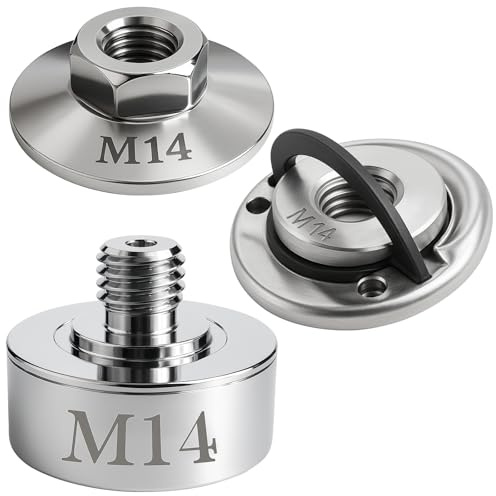 X-Lock Adapter Set, Schnellspannmutter M14, Rostfreier Edelstahl 304, Ultra-robust & Schnellwechsel, Passt auf alle Winkelschleifer mit M14-Gewinde (auch Akku-Modelle)