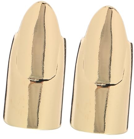 PENIKOKO 2piezas Anillo De Punta De Dedo De Metal Para Mujer Anillos De Nudillos Ajustables Joyería De Uñas Falsa Para Cosplay y Estilo De Moda