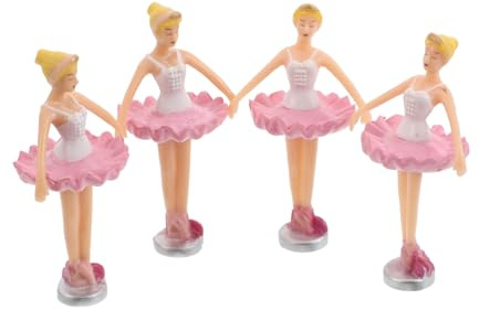 Gatuida Lot De 4 Figurines Danseuses Ballerines Princesse pour Boîte à Musique Vintage Décorative, Poupées Musicales Tournantes en Résine pour Collectionneurs Et Présents Filles