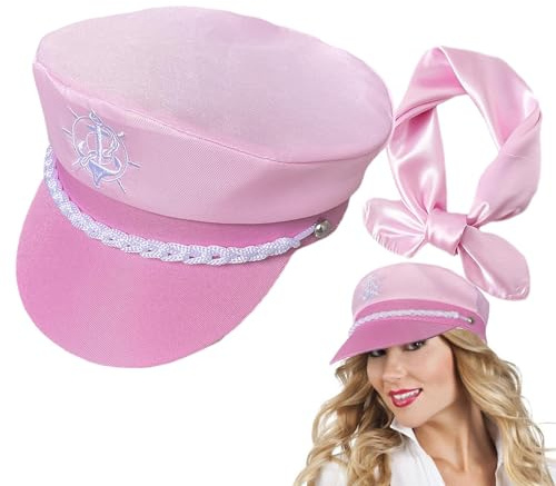 Generico Cappello da Capitano da Donna,Cappello da Capitano di Nave, Cappelli da Marinaio da Donna, Costume da festa, cappello da capitano di barca per moglie, fidanzata, madre, feste a tema nautico