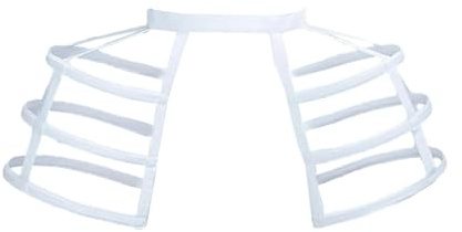 jojomis Gabbia Hoop Gonna Sottogonna Donna Cerchi Pannier Sottogonna Crinolina Pannier Femminile Cage Pannier per Cosplay Barocco Birdcage Style Elastico Vita 45-90 cm