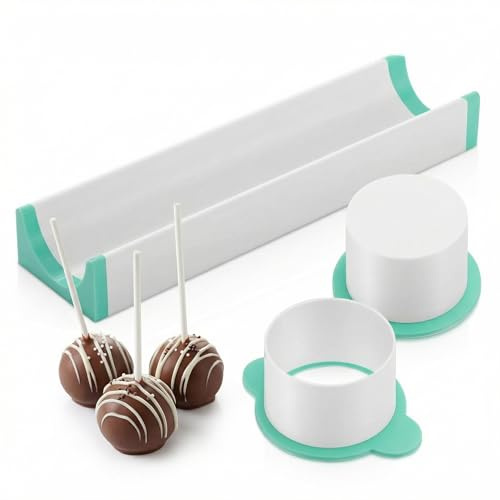 Kreises Cake Pops Maker Set mit Tablett – Cake Pops Circle Maker für Leckereien, Cake Pops Kit, Backformen für Desserts