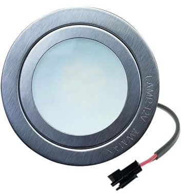 eufeifeiegds 12V AC LED Downlight Birne 2W 68mm Dunstabzugshaube Lampe Schrank(Warm White 3000K,WITH SM CONNECTOR_NO)