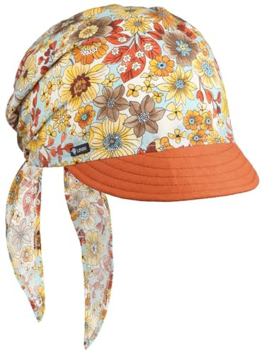 Lipodo Malvik bandana keps kvinnor - tillverkad i Italien sol kvinnor med topp vår-sommar sommar sommar, Orange, one size