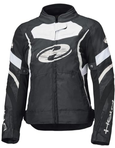 Held Baxley Top wasserdichte Damen Motorrad Textiljacke, schwarz/weiß, M