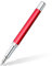 STAEDTLER Triplus 474 M02-3 Fountain Pen 474 M, Roaring Red, Premium Quality Metal Casing in Ergonomic Triangular Shape, Steel Nib M with Blue Ink Cartridge