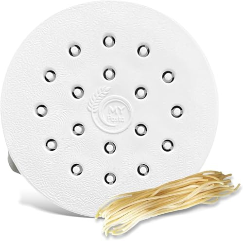 MY Pasta Pastadisc aus POM - Bucatini 3mm / Maccheroni/Röhrennudeln - Philips Pasta Maker Avance 7000 Plus Premium – kompatible Nudelmatrize ohne Adapter HR2353–HR2665 – frische hausgemachte Pasta