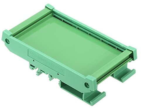 sourcing map PCB DIN Schienenmontage Träger 100x60mm | Leiterplattenmontage Halter Grün