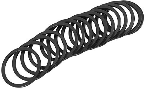 Tbest Kassetten Spacer,Tretlager Spacer Kit Abstandshalter Bbshd Kassette Kurbel Unterlegscheiben 7-Gang Nabe Bsa30 Kettenlinie Fahrrad Einzelunterlegscheibe Schwarz Ycle Bb