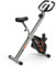 Wenoker Exercise Bike Folding with Magnetic Resistance, LCD Display, Device Holder - Foldable Stationary Fitness Bicycle for Indoor Cycling and Home Workout