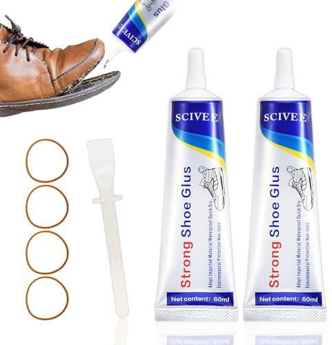 Schuhkleber Reparaturkleber,2 Stück Transparenter Schuhsohlenkleber Sohlenkleber,Professioneller Schuh Kleber für Reparatur Leder,Stiefeln,Sohle