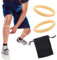 2 Correa para la Rodilla Rotuliana, Rodillera de Silicona con Bolsa de Almacenamiento Correa de Rodilla Soporte para Tendón Rotuliano para Baloncesto Tenis Voleibol Correr (Amarillo)
