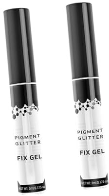 SHERCHPRY Pegamento Adhesivo Para Ojos Brillantina 2 Piezas Gel Fijador Compacto Para Maquillaje Duradero Uso Diario Para Todas Las Edades
