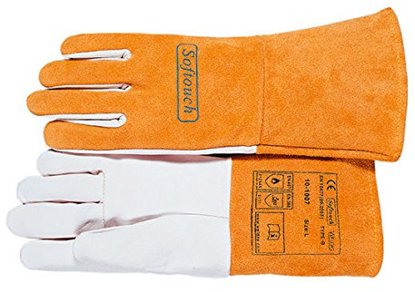 Weldas Schweißerhandschuhe SOFTouch™ 10-1007 Gr. L (9) - für MIG/MAG-Schweißen, aus Ziegennarbenleder