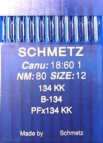 SCHMETZ 10 Rundkolben Nähmaschinen Nadeln System 134 KK Industrie St. 80