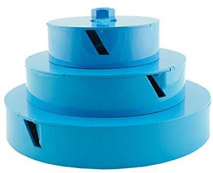 Set of 4, 6 and 8 inch Bevel Pro PVC Pipe Beveling Tool for C900 Water Pipes, Eliminates Hand Filing for Quick Easy and Safer Bevels, One Adapter for 6 and 8 tools for drill use included.