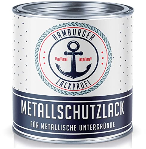 Metallskyddslack matt svart RAL 9005 svart metallskyddsfärg metallfärg // Hamburger lack-Profi (5 L)